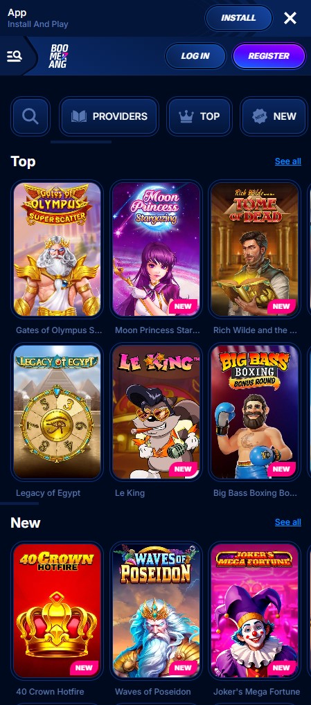 Nové hry v mobilním kasinu